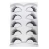 New 5Pairs High Quality Faux Eyelashes Handmade 3D Winged Natural Long Lashes Soft Cat Eye Fake Eyelash For Eye Makeup Wholesale