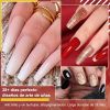 6 Colors Solid Cream Gel Nail Polish Canned Semi Permanent Varnish DIY Creamy Texture Painting Nail Art Solid UV Gel